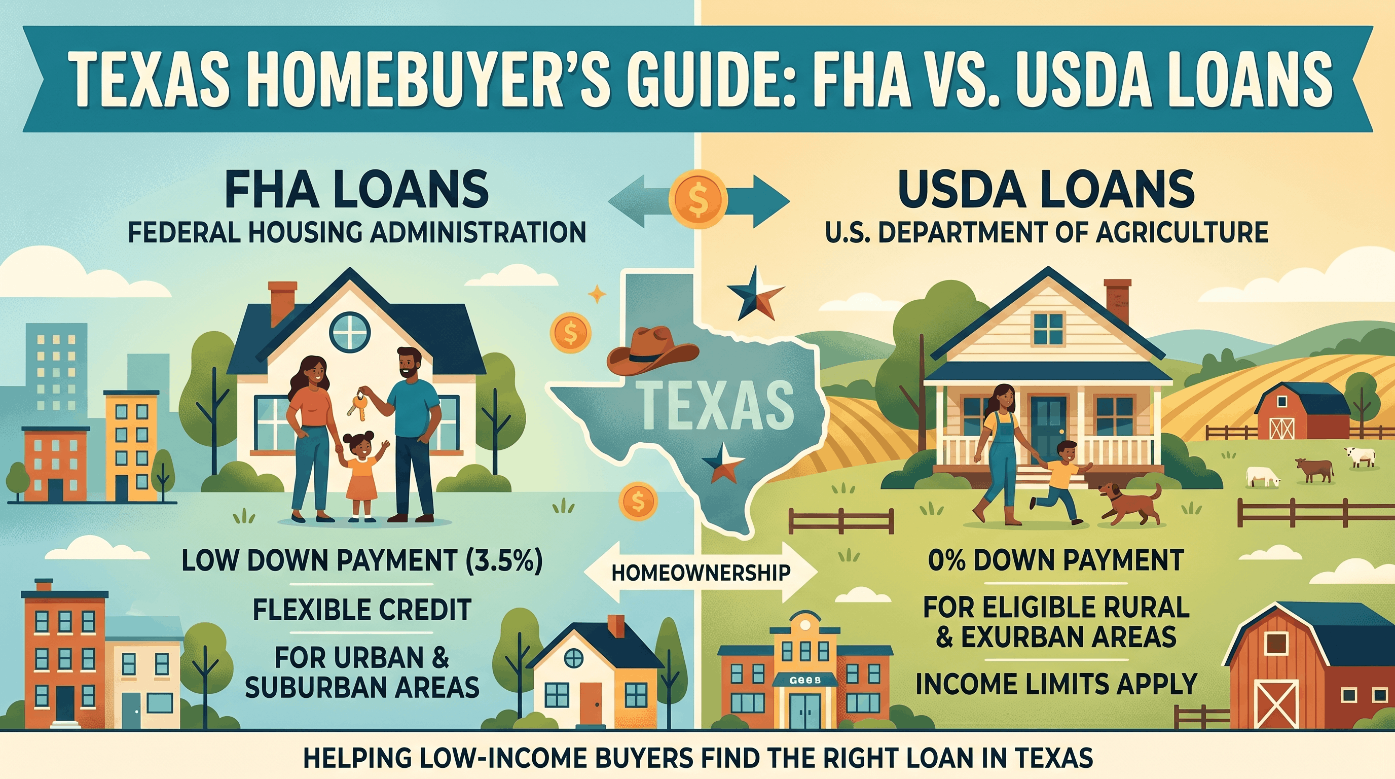 fha vs usda loans in texas