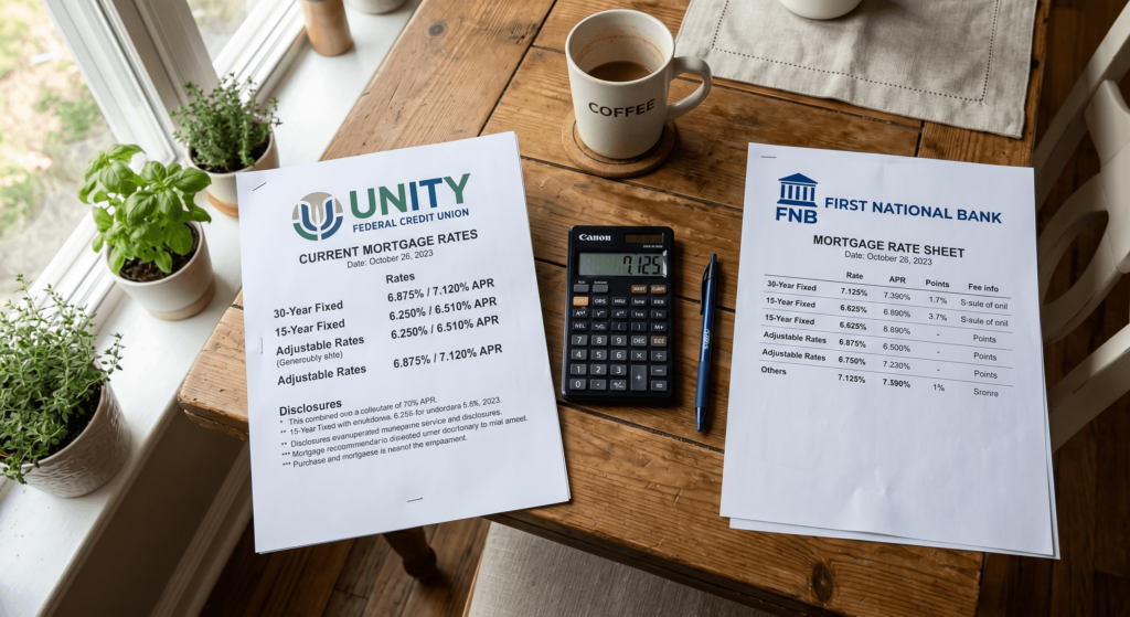 credit union vs bank for mortgage lending