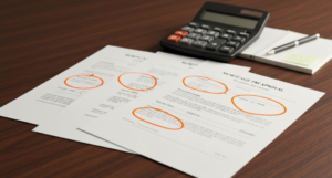 Multiple mortgage pre-approval letters with highlighted rates and terms